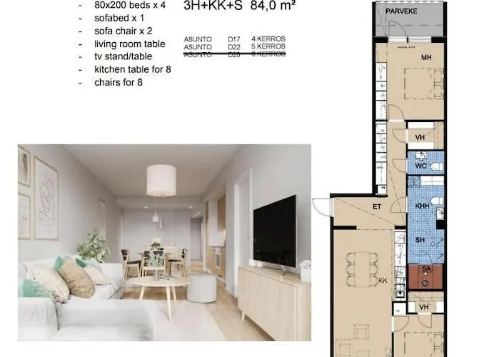 Spacious 2bdr With Private Sauna Ροβανιέμι